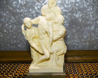Deposition of Christ Oxolite 10 inch Tall Sculpture (Made in Italy)