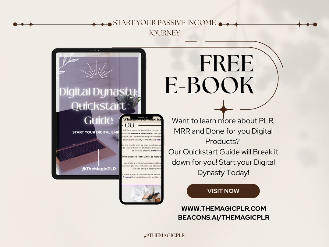 Done for You Digital Products Business Guide, Launch Your Online PLR ...