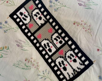 Modèle de tapisserie au crochet avec film fantôme : tenture murale My Boo (téléchargement numérique PDF)