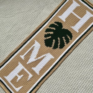 Crochet Monstera Leaf Tapestry Pattern: Home Decor (PDF Digital Download)