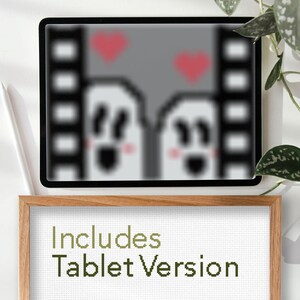 May include: A digital illustration of two ghosts with hearts above them, displayed on a tablet screen. The text "Includes Tablet Version" is displayed below the image.