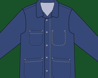 Chore Jacket Pattern size XL