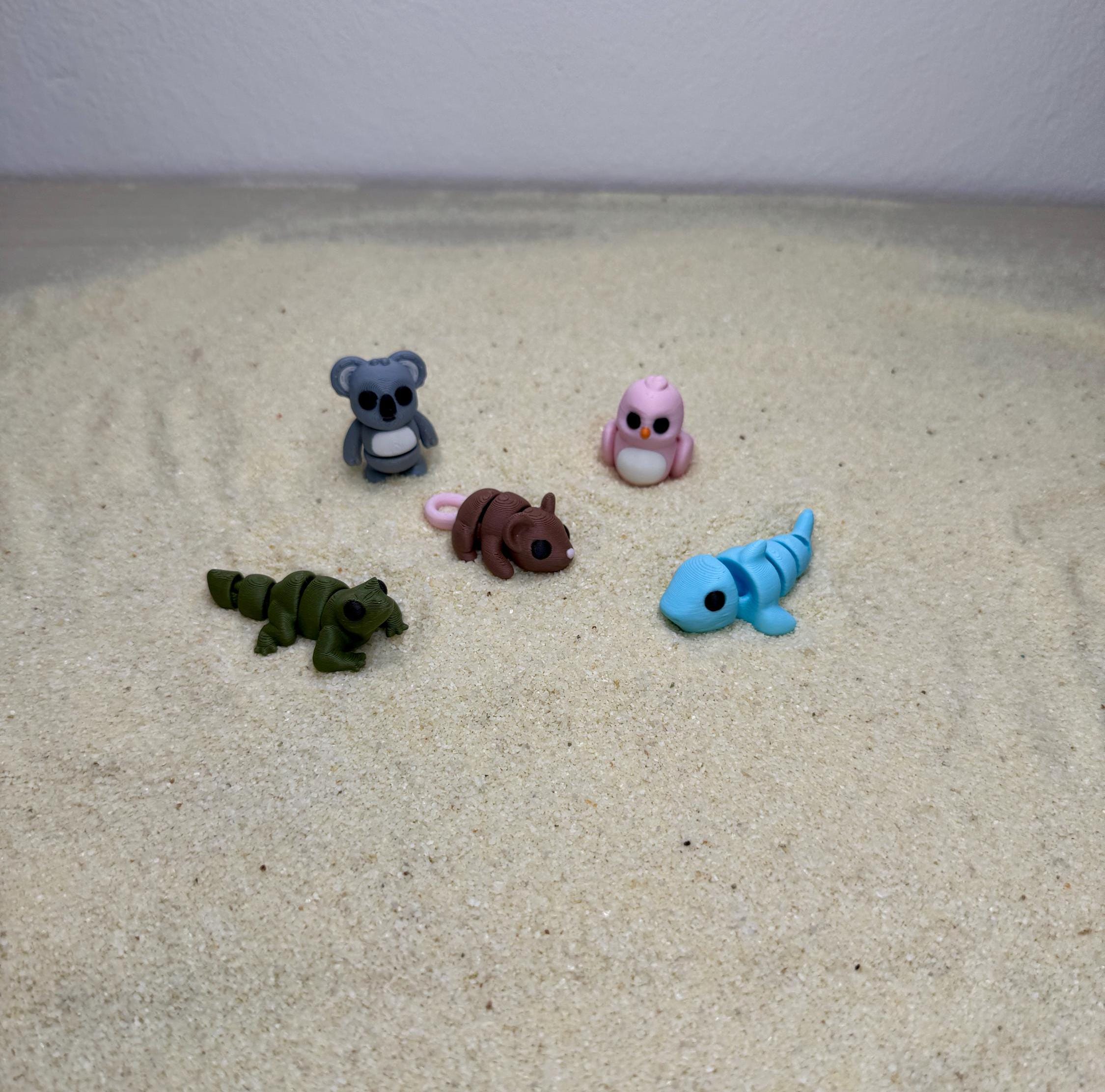 JOKFEICE Meerestier-Figuren – 4-teilig, Realistische Kunststoff-Tiere, Für Spiel & Lernprojekte