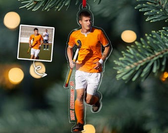 Personalized Lacrosse Ornament, Lacrosse Christmas Photo Ornament, Lacrosse Senior Night Gifts, Christmas Lacrosse Ornament, Christmas Decor