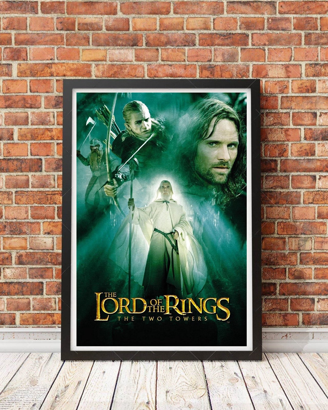 The Lord of the Rings the Two Towers Movie Poster Print, Canvas Wall ...