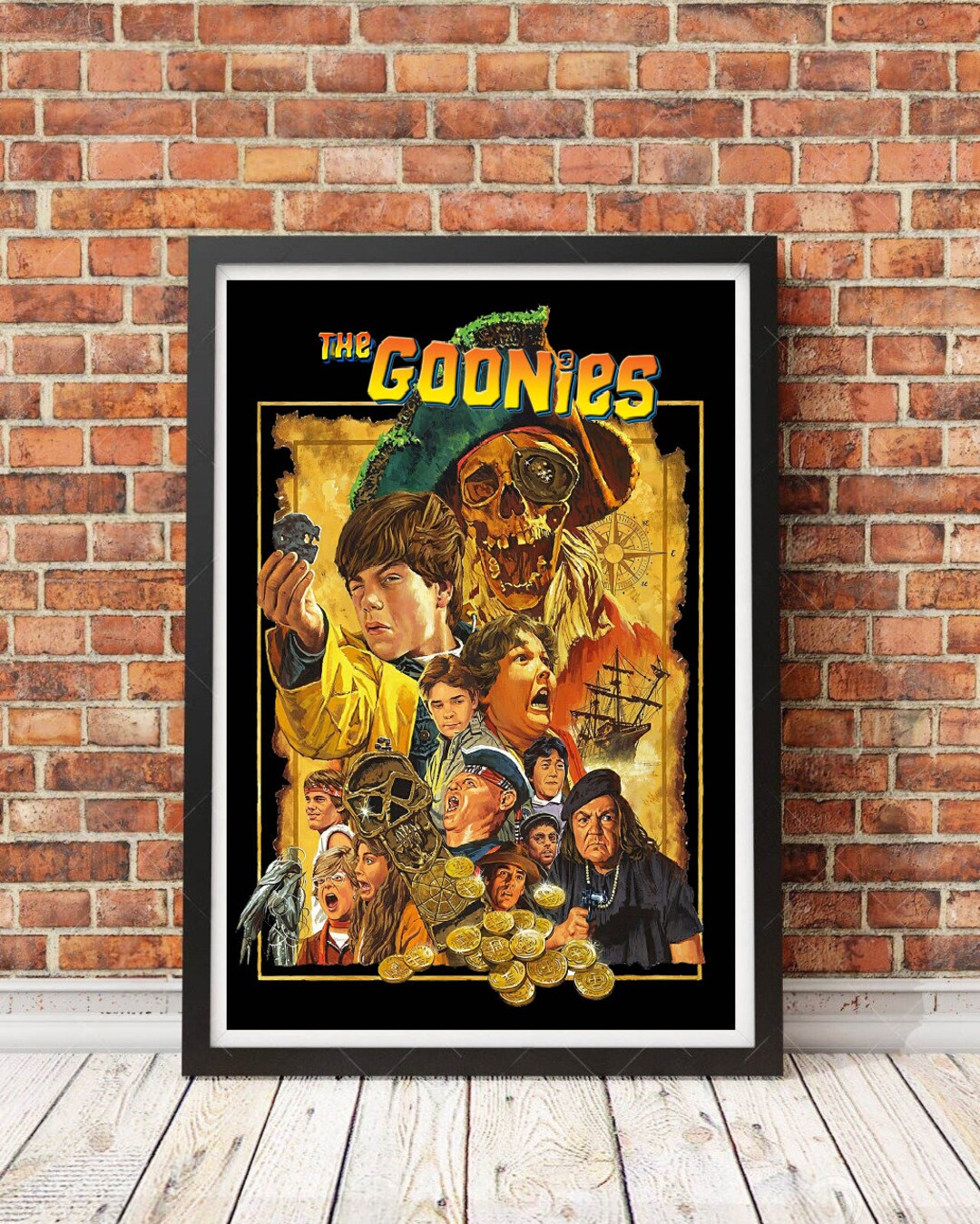 The Goonies Movie Poster, The Goonies Print, Minimalist Poster