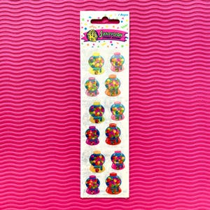 Sandylion Vintage Stickers NIP Pearly Gumball Machine Cute