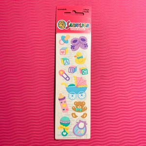Sandylion Vintage Stickers NIP Kromekote Baby Shower Accessories Toddler Cute