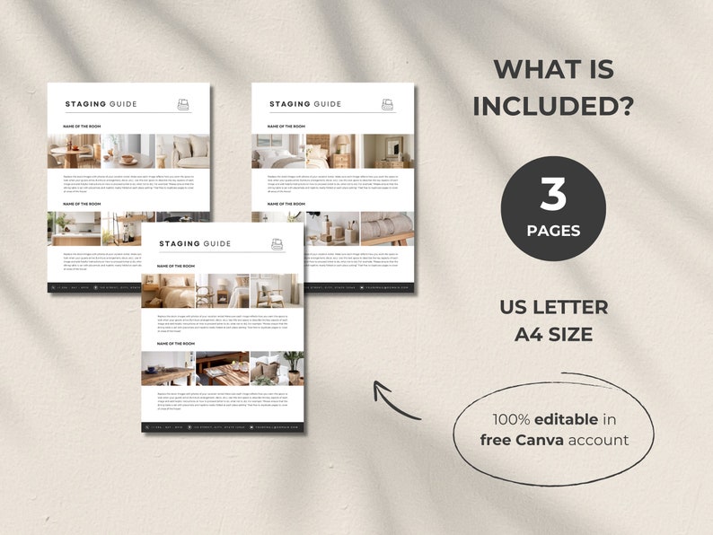Airbnb Staging Guide, Printable Staging Guide Template, Vacation Rental ...