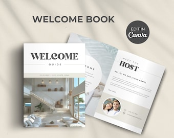 Airbnb Welcome Book Template, Airbnb Welcome Guide Template, Airbnb Canva Home Guide, House Host Handbook Template, Vacation Rental Template