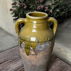 Handmade Turkish Terracotta Relief Vase, Pottery Clay Flower Pot, Decorative Vintage Vase, Terracotta Antique Vase, For Home Decoration