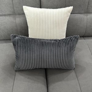 Corduroy Pillow Cover, Velvet Pillow Cover, Custom Size Pillow Cover, Soft Corduroy Pillow, Throw Pillow Cover, Striped Pillow Cover,