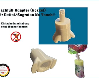 Adaptador de recambio de Sagrotan Recambio de boquilla para Dettol/Sagrotan No Touch®