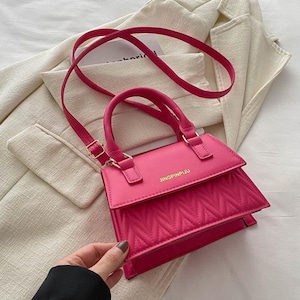 Luxury pink mini handbag