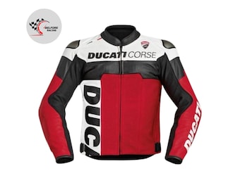 Ducati Corse MotoGP Leather Jacket, Limited Edition Racing Jacket