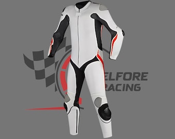 Cowhide Leather Motorcycle Racing Suit: Protective Gear, Custom Design