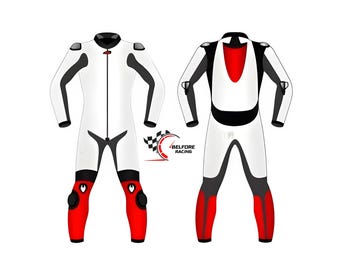 MotoGP Racing Leather Suit: Custom Motorbike Suit