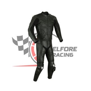 Motorbike Racing Leather Suit: Cowhide Biker Gear with CE Protection