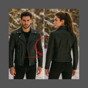 Damen Lederjacke, Schwarze Lederjacke für Damen aus 100% Original Lammleder Herrenjacke