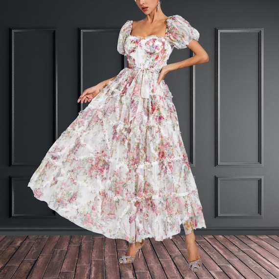Celebrities Print Backless Strap Design Patchwork Square Neck Long Dresses Celebrities Print Backless Strap Design Patchwork Square Neck Long Dresses