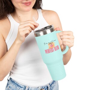 Original Insulated Travel Mug, 40oz - Perfect Gift for Coffee Lovers, Heart Design, Valentine's Day Gift, Thermal Tumbler, 40oz