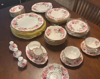 Royal Albert Princess Anne Items Sold Separately, Plates, Bowls, Salt, Pepper, Cream, Sugar, T Cups, Very Good Condition!
