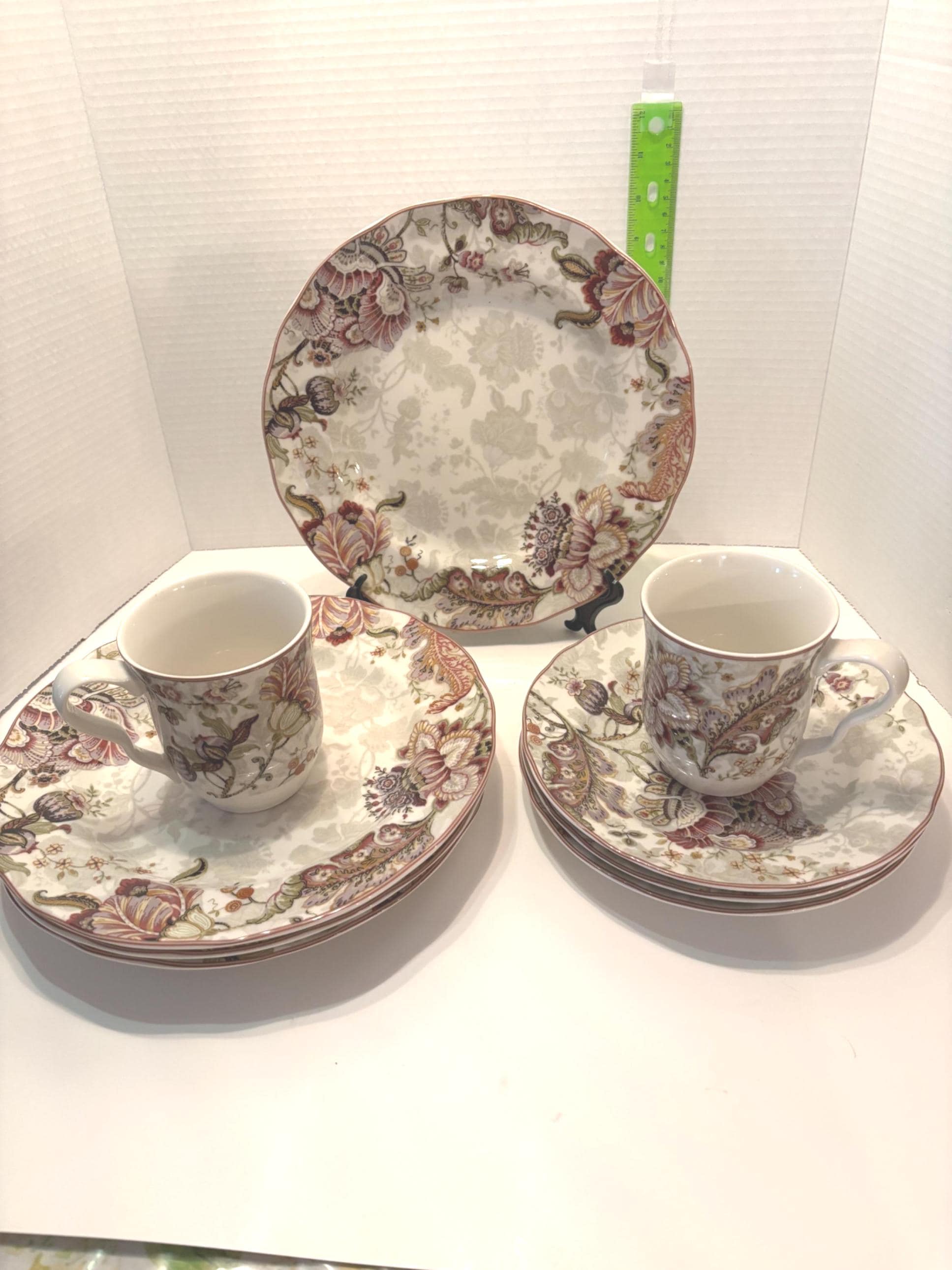 Vintage 222 Fifth Gabrielle Dishes: Dinnerware, Salad Plate, or