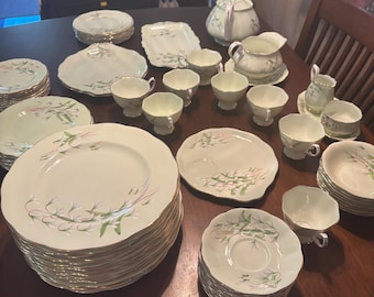 Royal Albert Laurentian Snowdrop Items, RARE, Sold Separately, Plates, Bowls, Serving Dishes, All Near Mint!