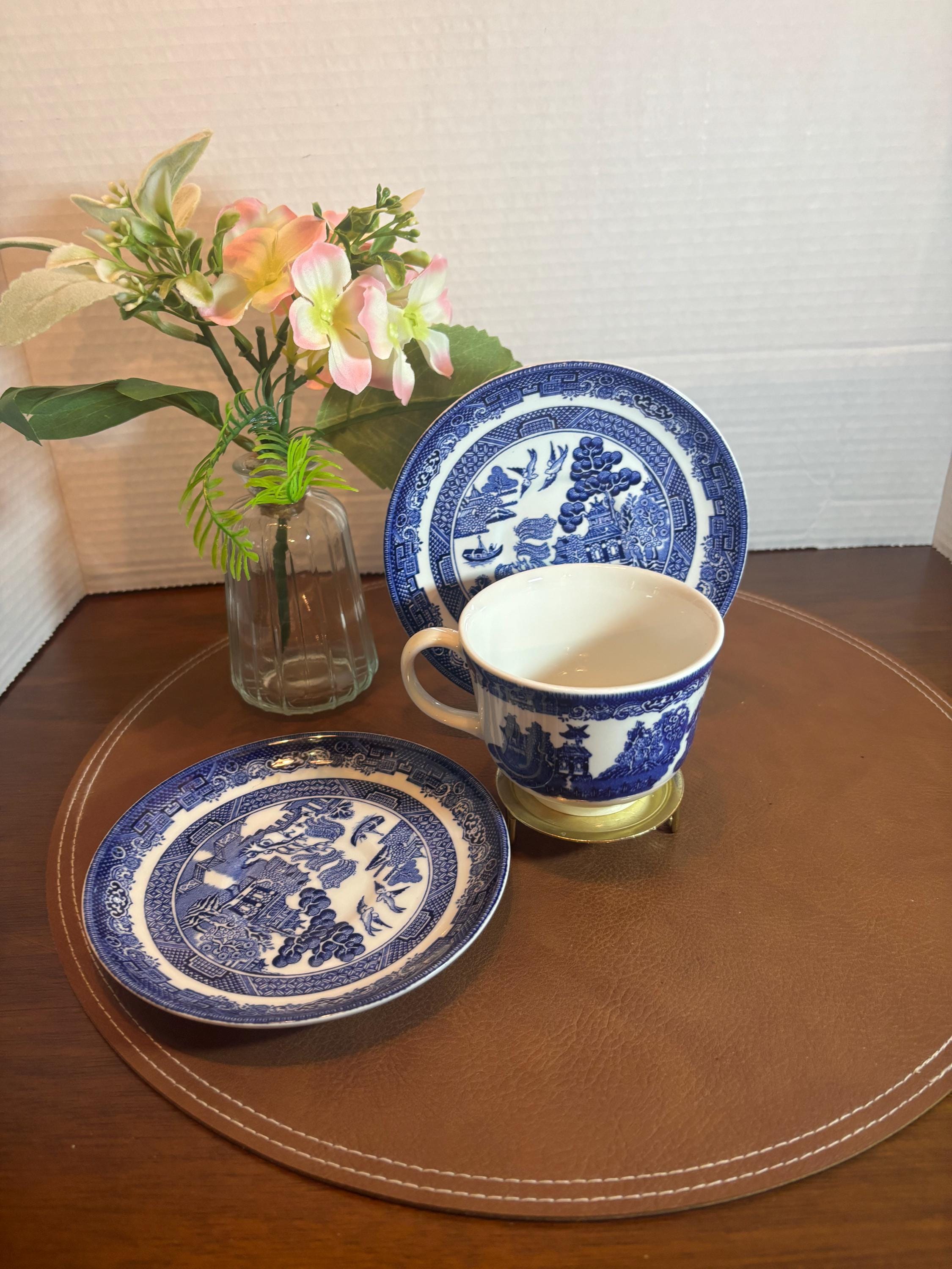 ジョンソンブラザーズ　ウィロー　お皿6枚セット Amazon.com | Johnson Brothers Willow Blue 11