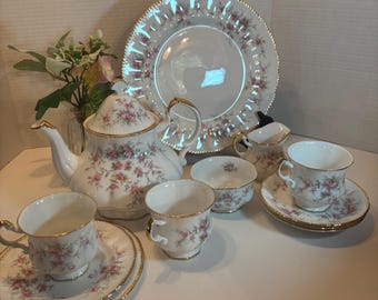 Paragon Victoriana Rose Dishes: England Fine China, Teapot, Cream, Sugar, Plates, Bowls, Serving Dishes, Sold Separately