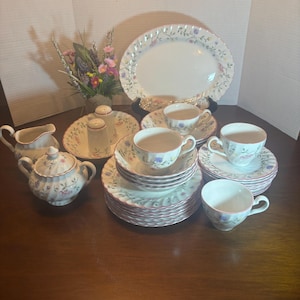 Vintage Johnson Bros Summer Chintz Plates, Bowls, Serving Dishes, Salt and Pepper, Cream and Sugar, Tea Cups, Sold Separately, Near MINT