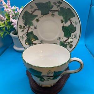 Vintage wedgwood Napoleon Ivy "4751" theekop en schotel, vlekkeloos!