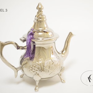 Handmade moroccan teapot, Authentics silver tea pot, Moroccan teapot, Unique gift idea from moroccan crafts