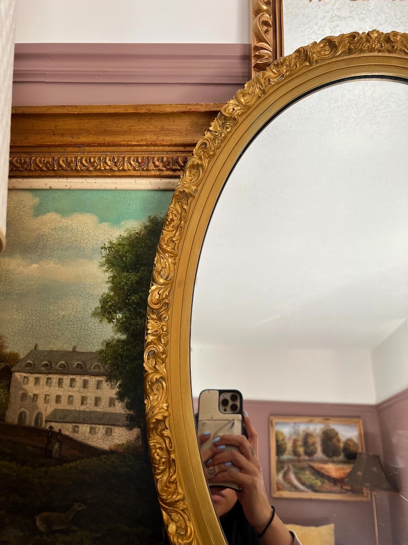 Vintage Gold Ornate Mirror - Etsy