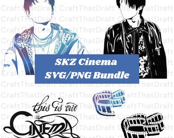 Stray Kids Cinema SVG Bundle: Lee Know & Seungmin (Digital File)