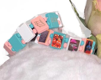 Fakemink X Bazo 1199.fm Pastel Beaded Bracelet Streetwear Y2k