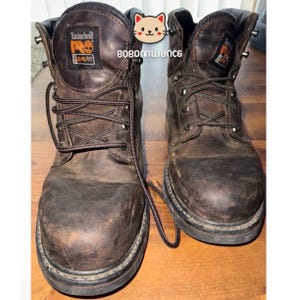 Timberland PRO 33046 A8001 Steel Toe Work Boots Men’s 10.5/11 Brown Leather Heavy Duty Industrial Rugged Outdoor Utility Workwear Mens Shoes