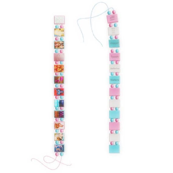 Fakemink X Bazo 1199.fm Pastel Beaded Bracelet Streetwear Y2k