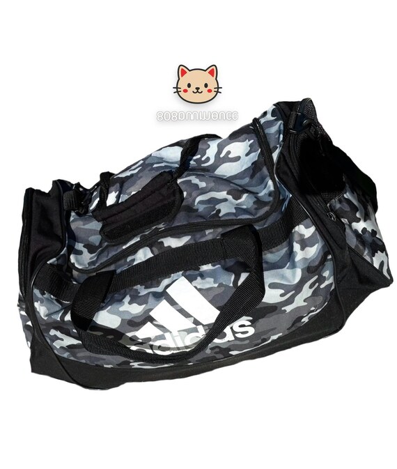 adidas travel duffel bags Defender 5 Small Bag this product represents just one of our solutions to help end plastic waste Adidas Snow Camo Duffle Bag