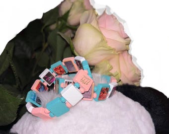 Fakemink X Bazo 1199.fm Pastel Beaded Bracelet Streetwear Y2k