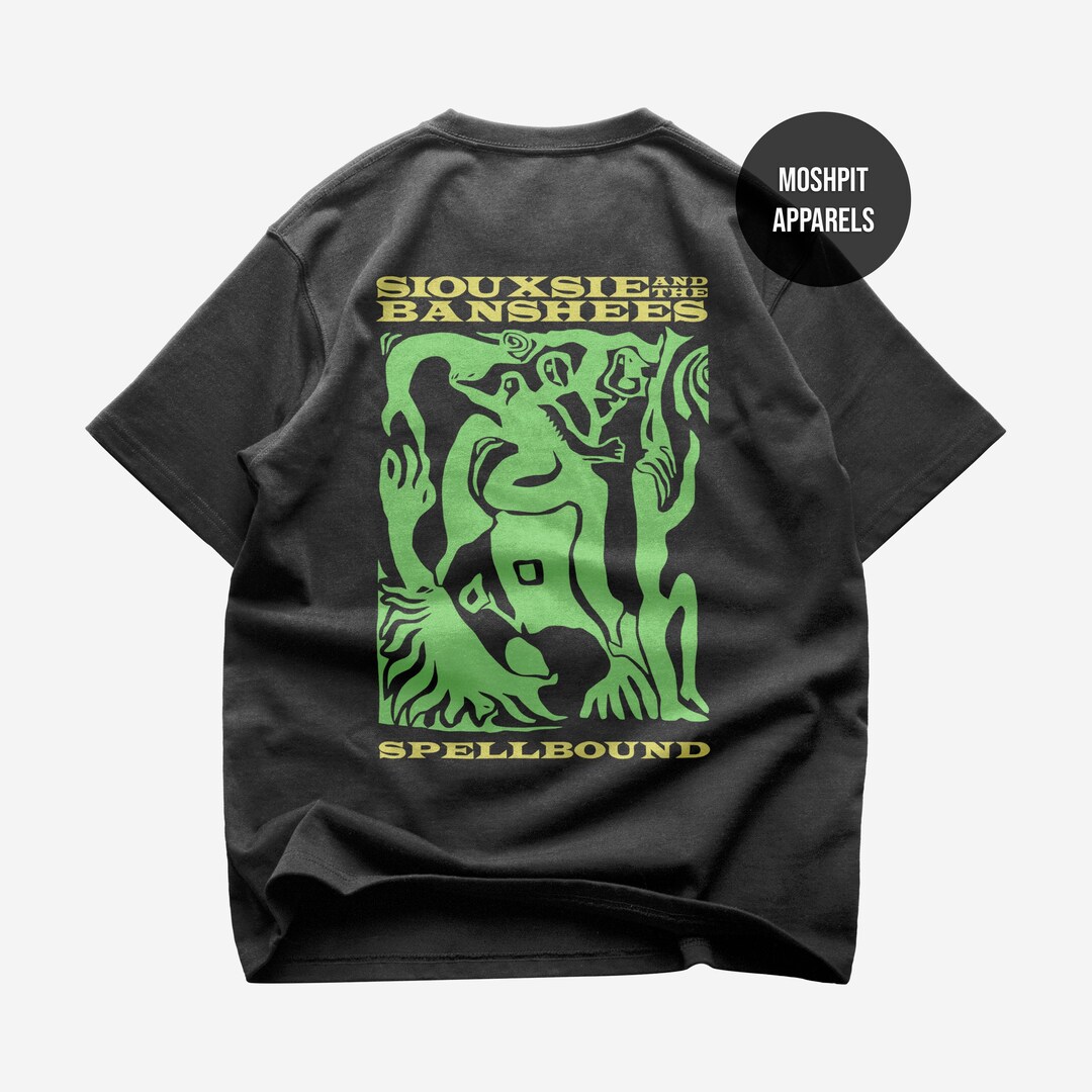 Siouxsie And The Banshees Logo Men's Cotton T Shirt Black M Siouxsie And The Banshees Logo Men's Cotton T Shirt Black M