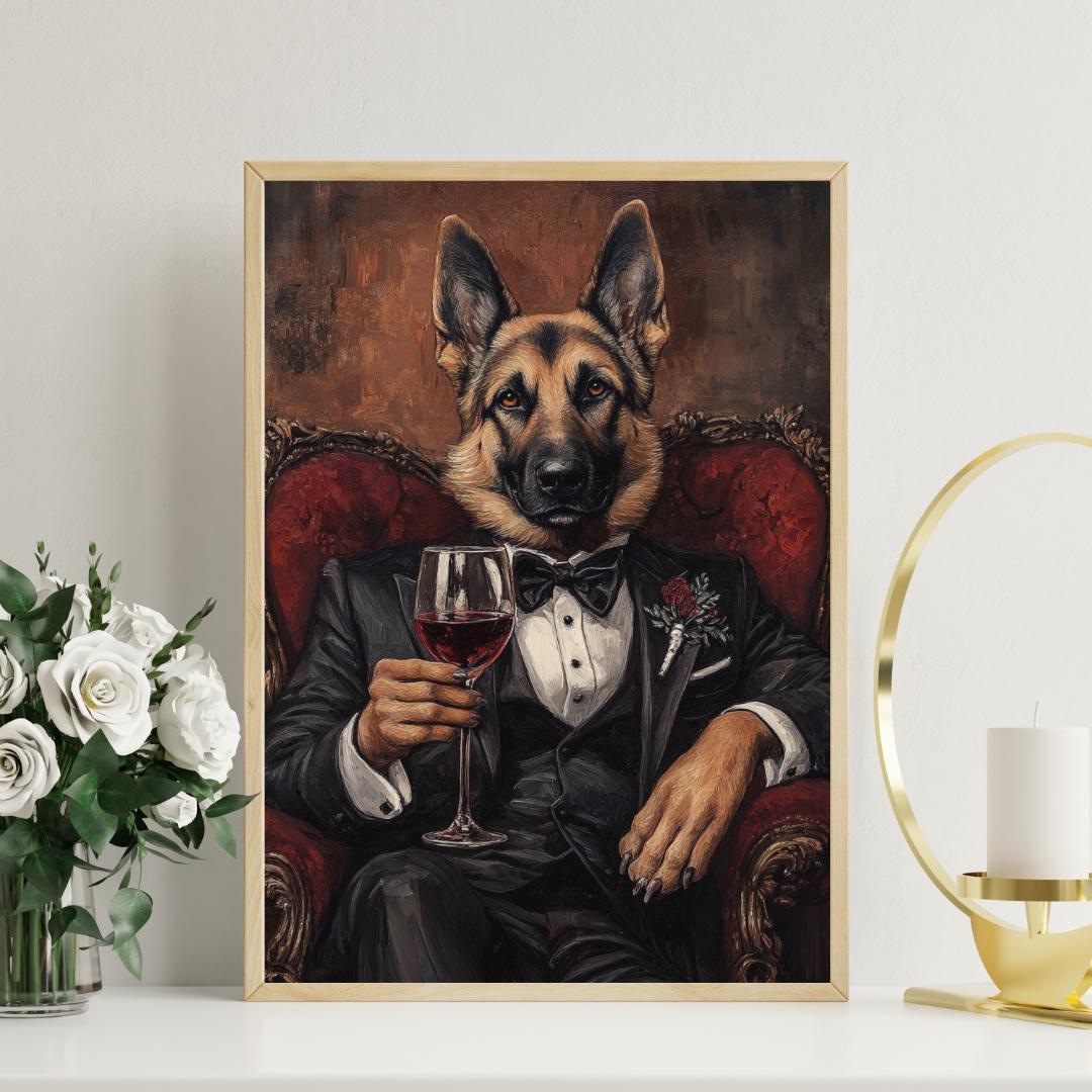 Targa in metallo con scritta Colors of German Shepherd, poster decorativo da parete, 20 x 30 cm