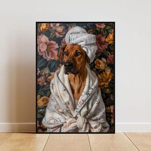 "A Spoiled Rhodesian Ridgeback Lives Here" Sign - 10x5 Inch PVC Home Decor For Dog Lovers