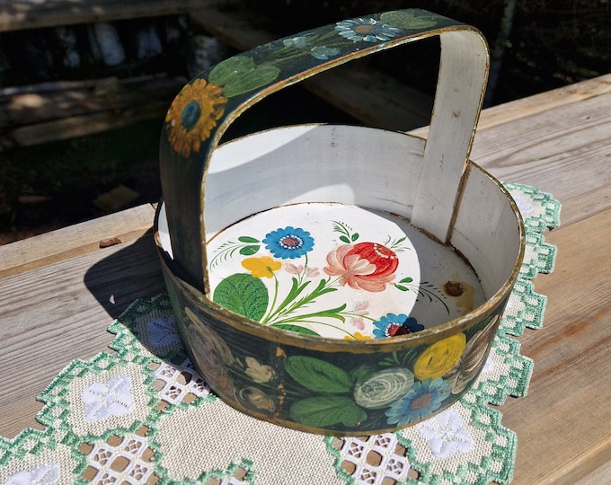 Panier En Bois Courbé (Bentwood) – Érable Moucheté – Signé David Lloyd 1993 – Shaker