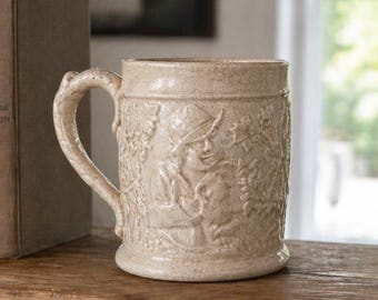 Jarra de cerveza antigua / Jarra de gres alemana / Decoración rústica para bar