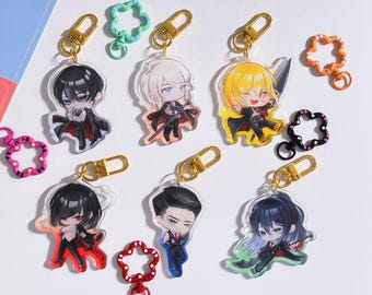 Llavero acrílico Chibi Sinner de Limbus Company: Yi Sang, Fausto, Don Quijote, Ryoshu, Meursault, Hong Lu, Heathcliff, Ismael, Rodión, Outis