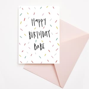 Colorful Sprinkles Birthday Card