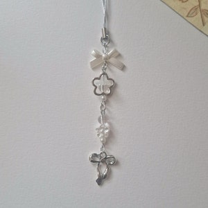 White Coquette Keychain/Phone Charm
