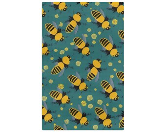 Soft Tea Towel Bees