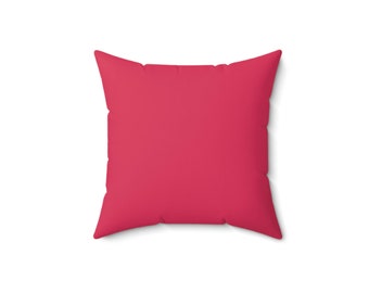 Faux Suede Square Pillow Winey Mauve